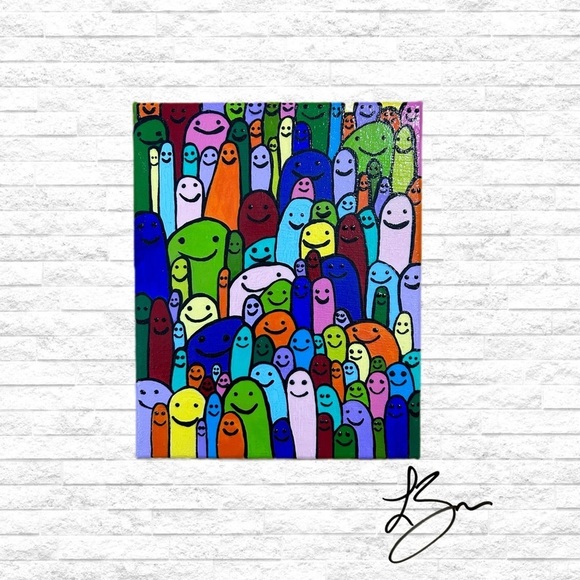 Other - Original  “Different Is Beautiful” Acrylic Painting on Canvas